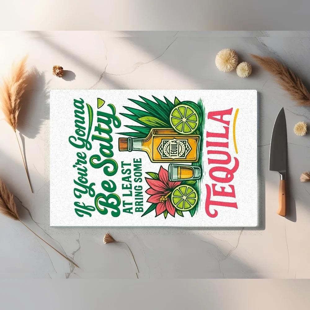 Tequila Themed Cutting Board